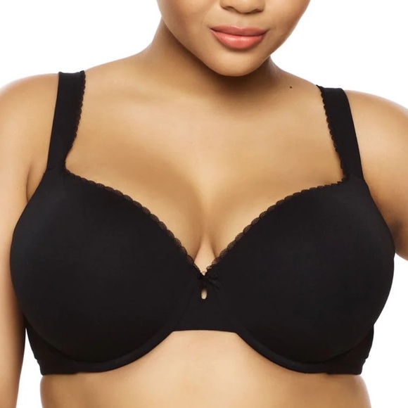 Paramour Other - Paramour Sensational Black Convertible Racerback T-Shirt Bra sz 32DDD